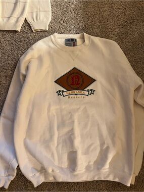 Nebraska Huskers Cream Crewneck Sweatshirt by Time Out